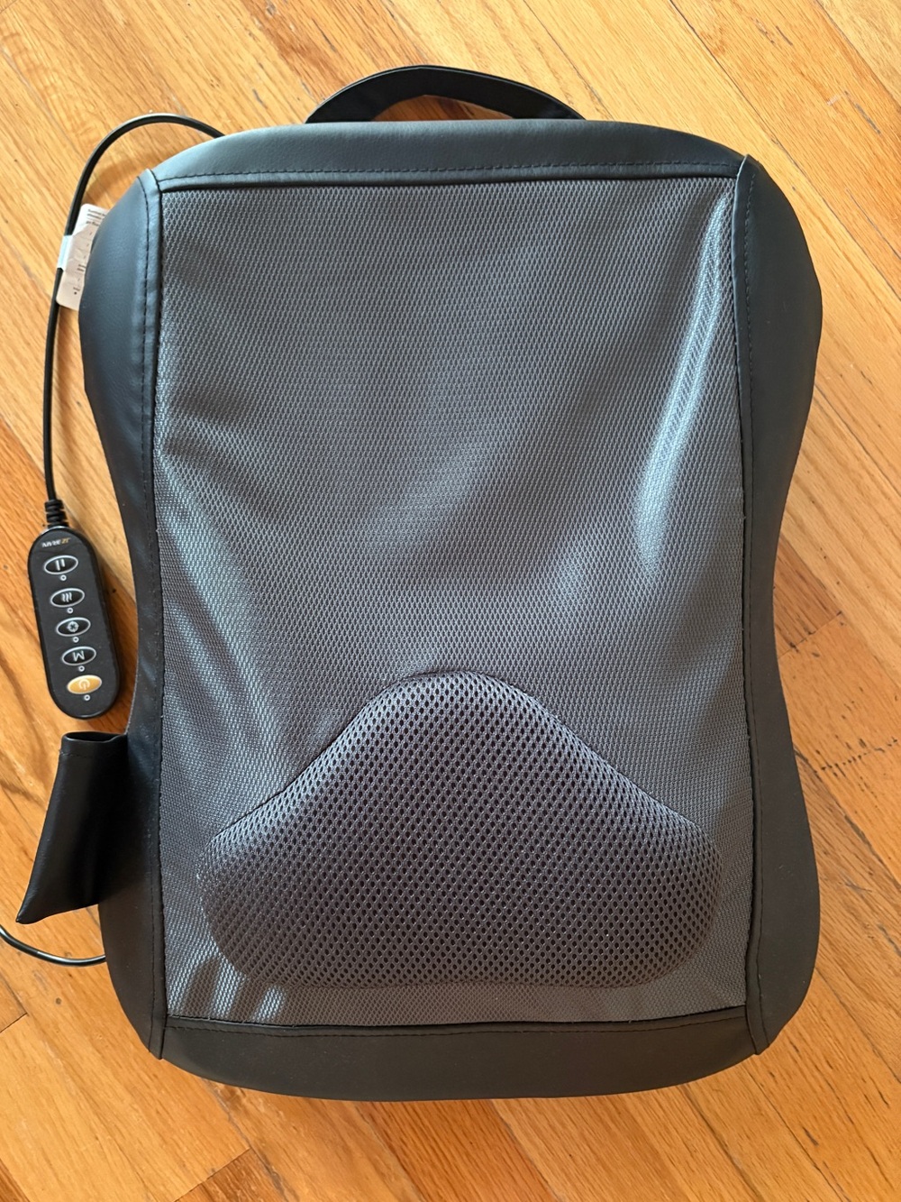 JZbrain Gray Mesh Back/Seat Massager Cushion with Remote